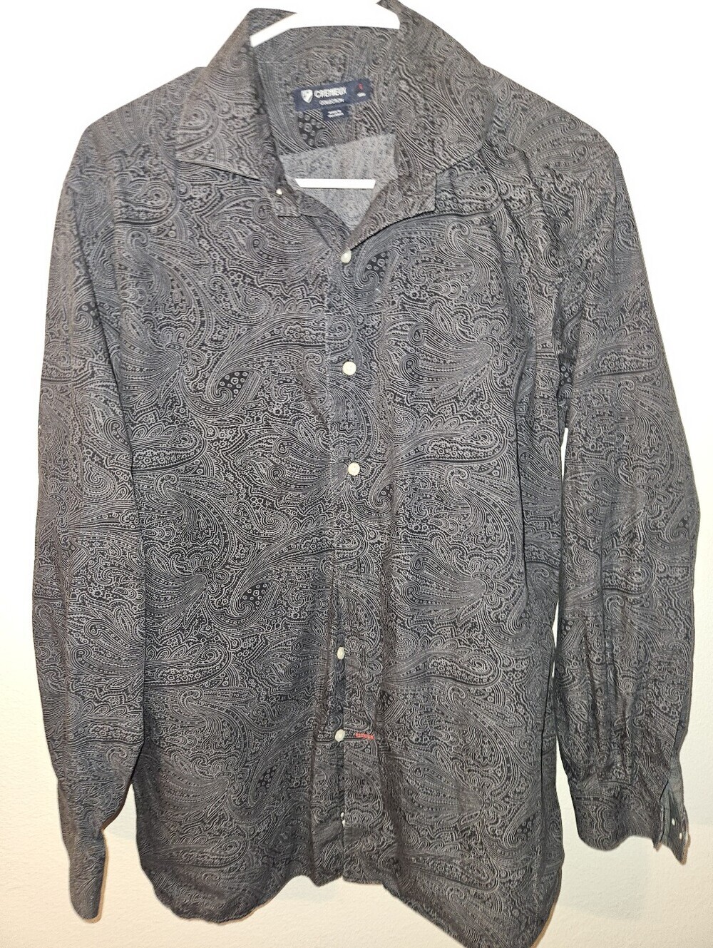 Cremieux Mens Long Sleeve Dress Shirt Size L